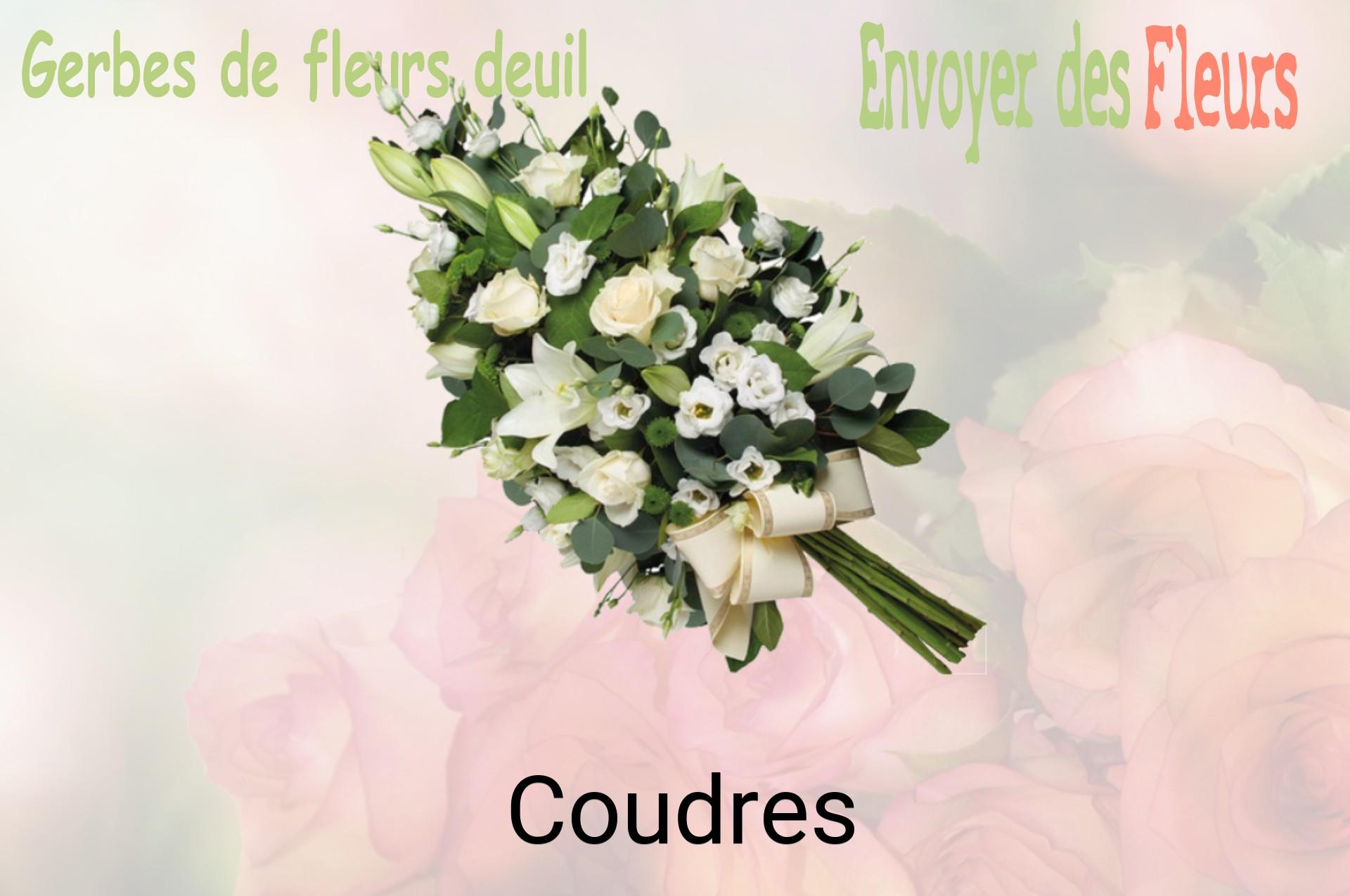 Gerbe de fleurs de deuil livrée à Coudres